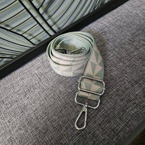 Fashion Replacement Crossbody/Shoulder Ajustable Bag Strap - Cream and Green